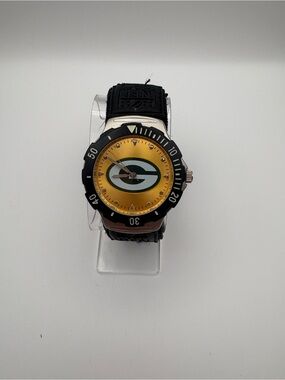 Game Time Agent Series NFL Green Bay Packers Watch NFL Velcro Strap New Battery